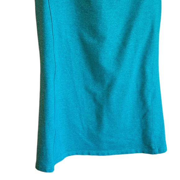 Athleta Zip Line Sports Racerback Tank Top Build in Bra Teal Women's Small - Picture 3 of 7